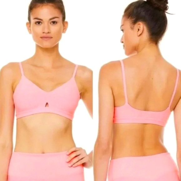 ALO Yoga Other - ALO Yoga Lounge Bra in Macaron Pink Heather ~ XSmall